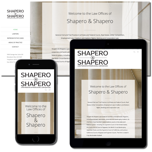 FIRM Solutions - Web Services - Shapero & Shapero website